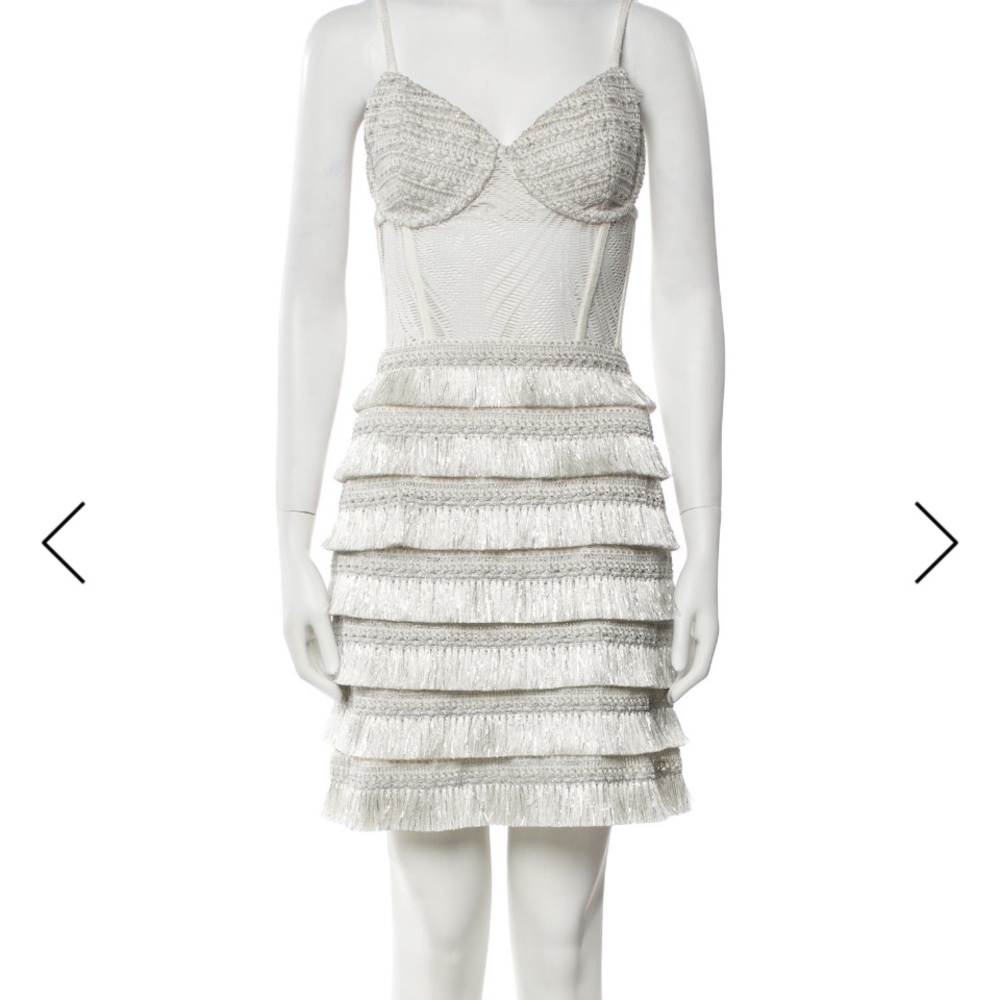 Elegant White Tiered Dress